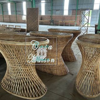 Bàn ovan mây cao cấp nhà Casa Mai Son