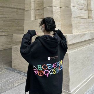 ÁO HOODIE NAM NỮ FORM RỘNG IN MÈO ABCD DỄ THƯƠNG CÓ NÓN CHẤT NỈ MỊN DÀY -HTM FASHION giá sỉ