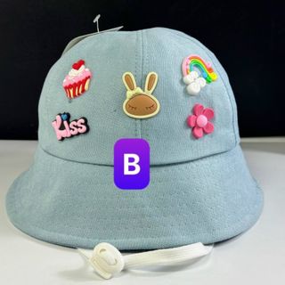 Nón bucket trẻ em đính năm hình khác nhau CQ