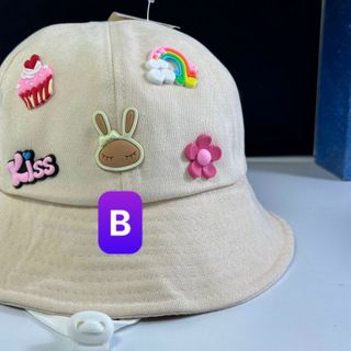 Nón bucket trẻ em đính năm hình khác nhau CQ