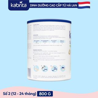 [Tặng Balo hình thú] Combo 2 Sữa dê Kabrita Hà Lan số 2 cho bé - Lon 800g giá sỉ