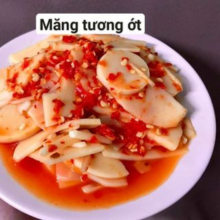 Măng tương ớt, măng tre ngâm chua ngọt nhà làm hủ 500g giòn, tươi ngon - CTB750