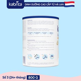 [Tặng Túi bỉm] Thùng sữa dê Kabrita số 3 cho trẻ trên 24 tháng - 06 lon 800g giá sỉ