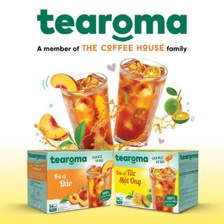 Trà Tearoma hòa tan vị Tắc mật ong hộp 196g (14 gói x 14g)