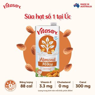 Sữa hạt hạnh nhân Vitasoy Almond Milky hộp 1L giá sỉ