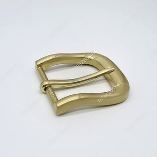 Đầu khoá thắt lưng nam DKK-075 | Mặt  khoá xỏ kim bảng 4F màu vàng đồng 2 gạch đơn giản và thanh lịch