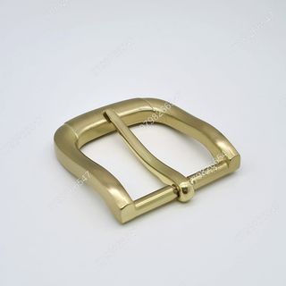 Đầu khoá thắt lưng nam DKK-075 | Mặt  khoá xỏ kim bảng 4F màu vàng đồng 2 gạch đơn giản và thanh lịch