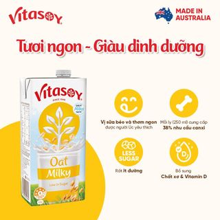 Sữa hạt yến mạch Vitasoy Oat Milky hộp 1L