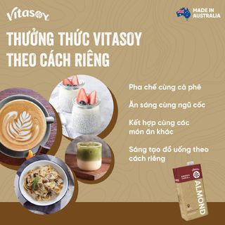 Sữa hạt Hạnh Nhân Vitasoy Almond cho Barista Pha Chế - Hộp 1L