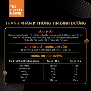 [COMBO 3 TẶNG 1] Hộp cà phê đen đá The Coffee House (Hộp 14 gói x 16 g)
