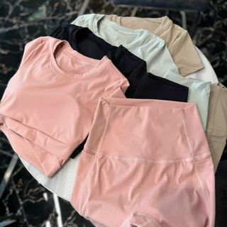 Set lửng có mút hàng sẵn - Size: M/L, set thể thao nữ quảng châu