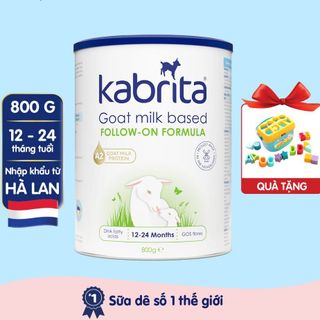 [Tặng Đồ chơi thả khối] Sữa dê Kabrita Hà Lan số 2 cho bé - Lon 800g giá sỉ