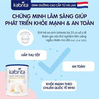 Sữa dê Kabrita số 3 cho trẻ trên 24 tháng - Lon 800g