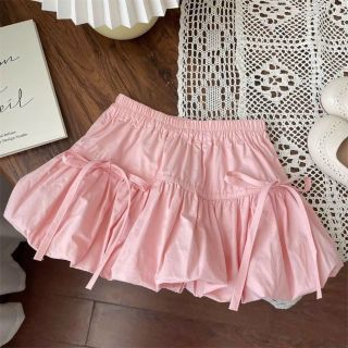 Chân Váy Nơ Phồng 2 Lớp Siêu Xinh Chất Mát Nhẹ Phong Cách Tiểu Thư Điệu Đà CÓ 4 MAU CHO CẤC NÀNG