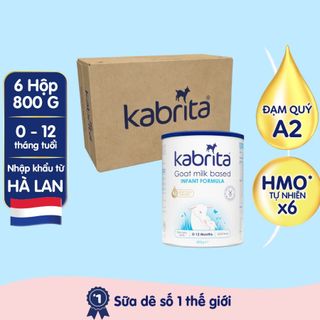 [DATE T2/2025] Thùng Sữa dê Kabrita số 1 - 6 Lon 800g giá sỉ