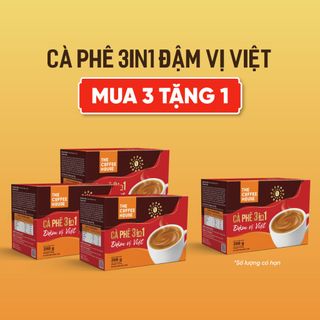 [COMBO 3 TẶNG 1] The Coffee House cà phê sữa hoà tan 3IN1 đậm vị Việt (Hộp 18 gói x 16g) giá sỉ