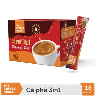 [COMBO 3 TẶNG 1] The Coffee House cà phê sữa hoà tan 3IN1 đậm vị Việt (Hộp 18 gói x 16g)
