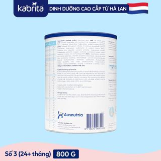 Combo 3 Sữa dê Kabrita số 3 cho trẻ trên 24 tháng - Lon 800g giá sỉ