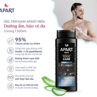 Gel tắm nam Apart Men 3 in 1 hương thơm nam tính 500ml ( 3 mùi hương )