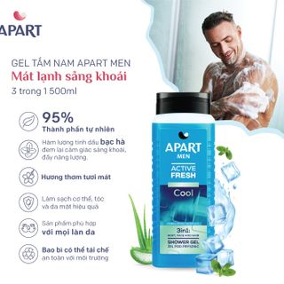 Gel tắm nam Apart Men 3 in 1 hương thơm nam tính 500ml ( 3 mùi hương )
