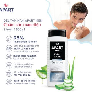 Gel tắm nam Apart Men 3 in 1 hương thơm nam tính 500ml ( 3 mùi hương )