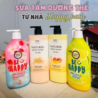 Sữa tắm Happy Bath 900g mẫu mới
