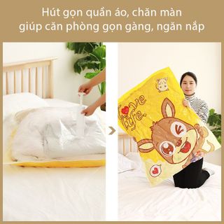 Bơm Điện Túi Hút Chân Không Quần Áo Siêu Mạnh Bền Bỉ Kích Thước Nhỏ Gọn, Thao Tác Đơn Giản Dễ Sử Dụng - KiMi