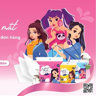 [ SỈ ] Bông tẩy trang cao cấp Care4u 3 lớp 233 miếng
