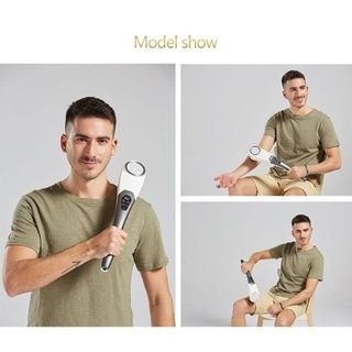 Máy massage cầm tay 5 đầu Puli PL-620DC - Không dây pin sạc, cán dài