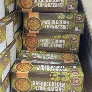 Nho Vàng Nashik Golden Long Raisins (Thùng 10kg)