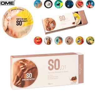 Bao cao su SO PASSIONATELY size 52mm siêu mỏng, hương coffee