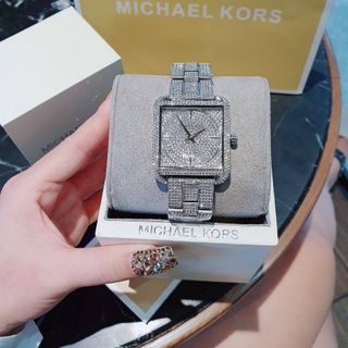 ĐỒNG HỒ NỮ CAO CẤP M KORS 3662 MẶT VUÔNG ĐÍNH FULL ĐÁ