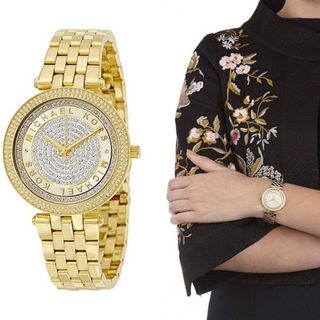 ĐỒNG HỒ NỮ CAO CẤP M KORS DARCI MẶT HỘT VIỀN CHỮ