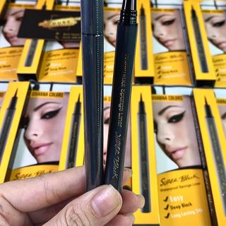 Bút Lông Kẻ Mắt Nước Không Trôi Sivanna Super Black Eyeliner Màu Đen (EP030)