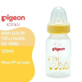 Bình Sữa Pigeon Nhựa PP Cổ Chuẩn (Cổ Hẹp) Loại 120ml & 240ml