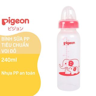 Bình Sữa Pigeon Nhựa PP Cổ Chuẩn (Cổ Hẹp) Loại 120ml & 240ml