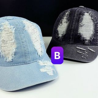 Mũ lưỡi trai kiểu hơi rách hai bên CQ