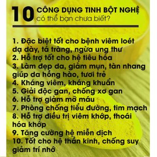 Tinh bột nghệ nguyên chất 100% cao cấp hủ 500g, đẹp da, tốt cho dạ dày CTB746 - BECHIP