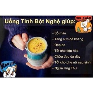 Tinh bột nghệ nguyên chất 100% cao cấp hủ 500g, đẹp da, tốt cho dạ dày CTB746 - BECHIP