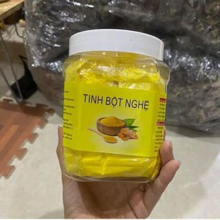 Tinh bột nghệ nguyên chất 100% cao cấp hủ 500g, đẹp da, tốt cho dạ dày CTB746 - BECHIP