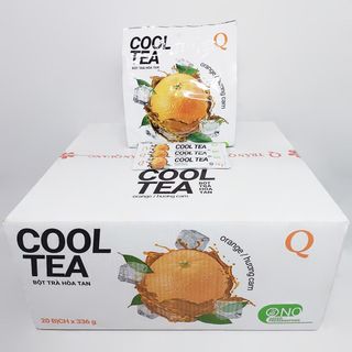 Thùng Trà Cam Cool Tea Trần Quang 20 bịch 336g (24 gói nhỏ 14g) giá sỉ