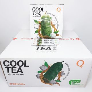Thùng Trà Bí Đao Cool Tea Trần Quang 20 bịch 336g (24 gói nhỏ 14g) giá sỉ