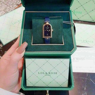 SALE ĐỒNG HỒ NỮ DA SIÊU CẤP LOLA.ROSE XANH ĐẬM 1