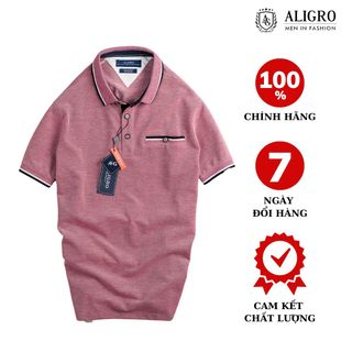 ÁO POLO NAM NGẮN TAY CHẤT LIỆU COTTON THIẾT KẾ BO VIỀN TAY ÁO, GẤU ÁO XẺ 2 BÊN TẠO NÉT KHOẺ KHOẮN ALGPLO42 - ALIGRO