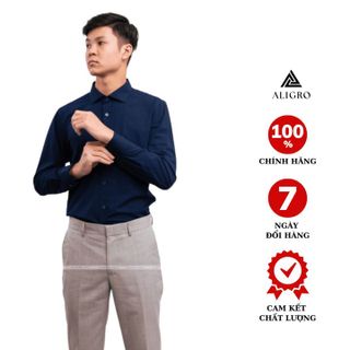 ÁO SƠ MI DÀI TAY ALIGRO TÍM THAN FORM SLIMFIT  ALGS173 - ALIGRO