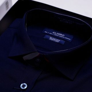 ÁO SƠ MI DÀI TAY ALIGRO TÍM THAN FORM SLIMFIT  ALGS173 - ALIGRO