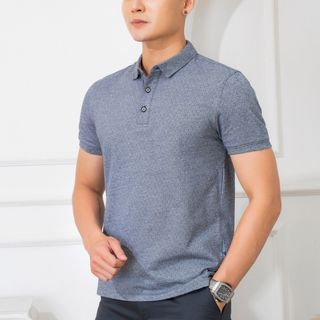 ÁO POLO NAM NGẮN TAY CHẤT LIỆU COTTON HOẠ TIẾT NHÍ ĐƠN GIẢN SANG TRỌNG ALGPLO44 - ALIGRO