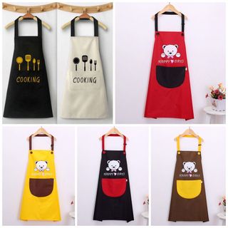 Tạp Dề Nhà Bếp Không Thấm Nước và Bám Dầu Có Túi Đựng - Tạp Dề Pha Chế, Phục Vụ Cao Cấp Trơn Đủ Màu