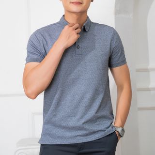 ÁO POLO NAM NGẮN TAY CHẤT LIỆU COTTON HOẠ TIẾT NHÍ ĐƠN GIẢN SANG TRỌNG ALGPLO44 - ALIGRO