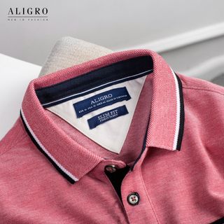 ÁO POLO NAM NGẮN TAY CHẤT LIỆU COTTON THIẾT KẾ BO VIỀN TAY ÁO, GẤU ÁO XẺ 2 BÊN TẠO NÉT KHOẺ KHOẮN ALGPLO41 - ALIGRO